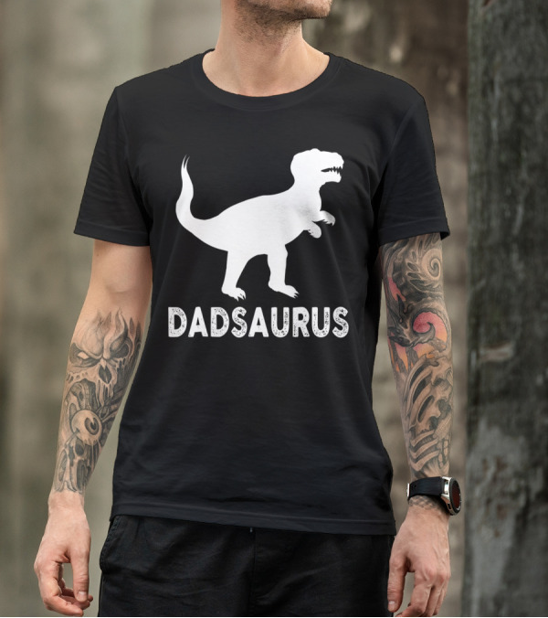 Dadsaurus Dad Dinosaur Men Daddy65 T-Rex T-Shirt