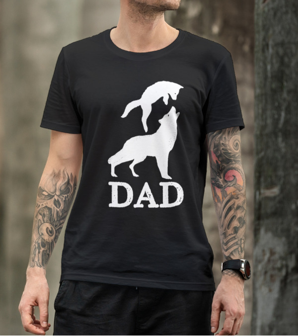Dad Wolf And Pup T-Shirt