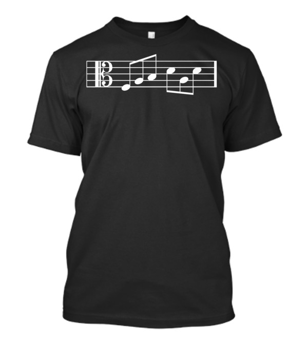 Fab Dad Fabulous Fathers Alto Clef Music Notes Mens T-Shirt