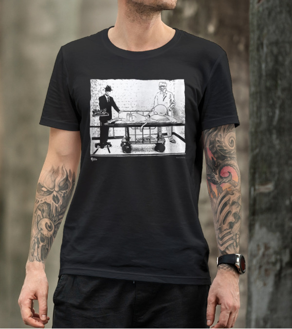 American Dad Autopsy55 Surreal Cartoon Forensic Examination Scene T-Shirt