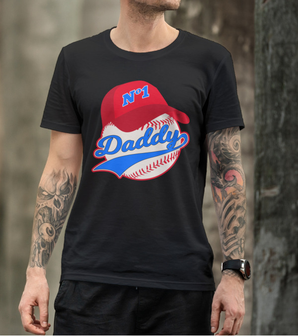 No 1 Daddy Baseball Cap T-Shirt