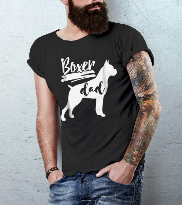 Boxer Dad Dog T-Shirt