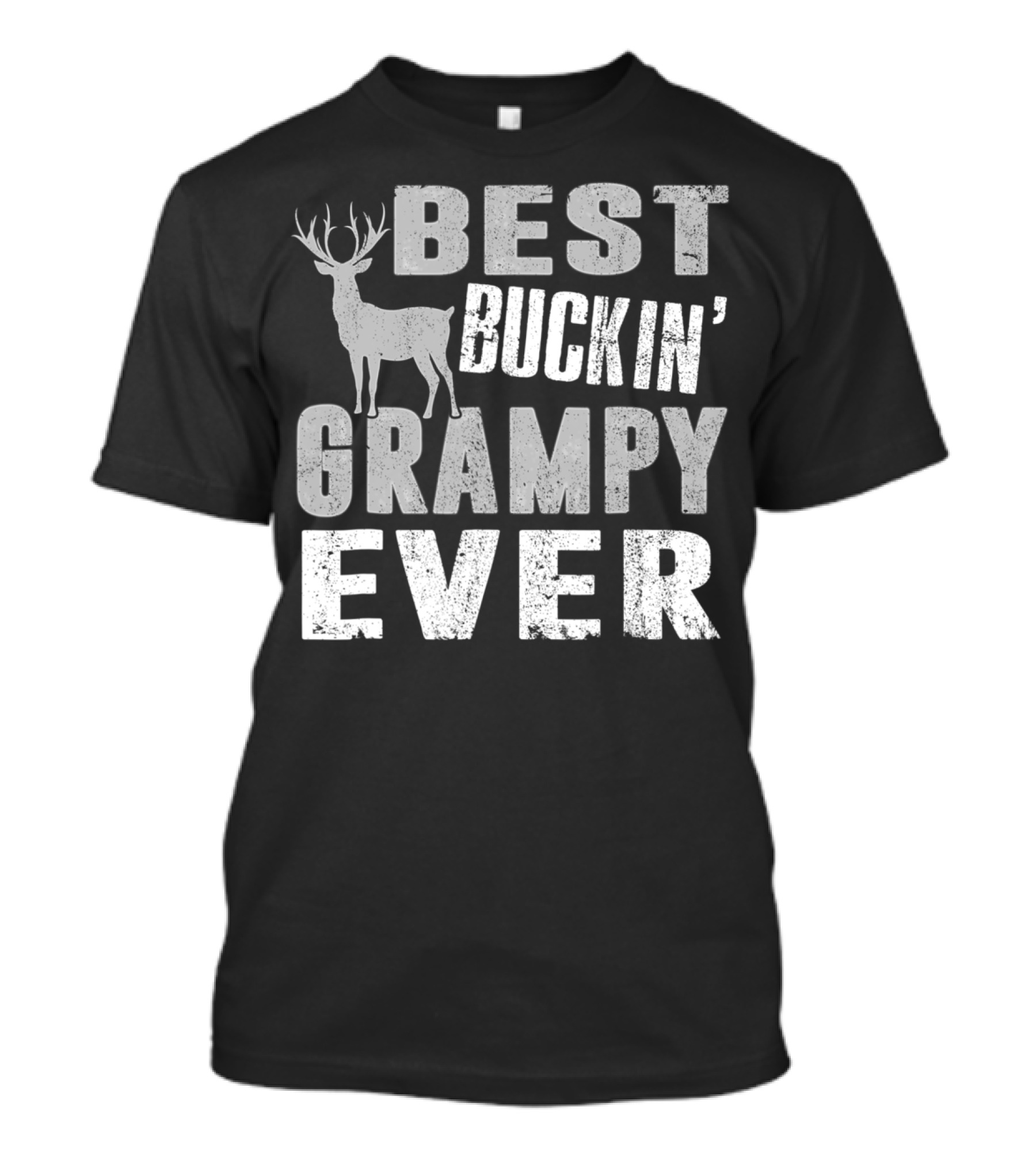 Best Buckin' Grampy Ever Hunting Dad89 Deer T-Shirt