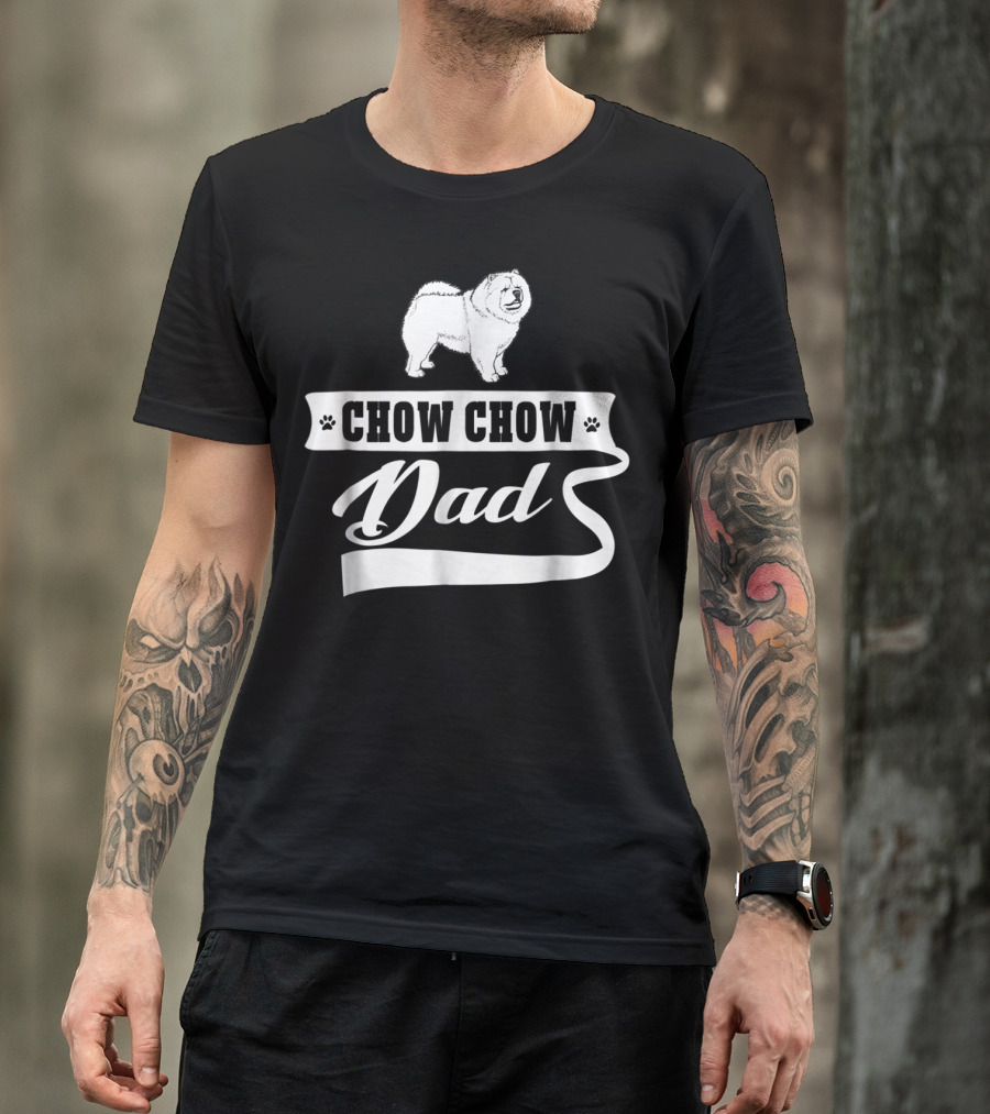 Chow Chow Dad Dog Mens Animal T-Shirt