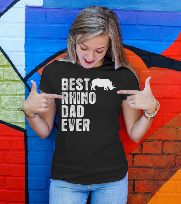 BEST RHINO DAD EVER RHINOCEROS T-Shirt