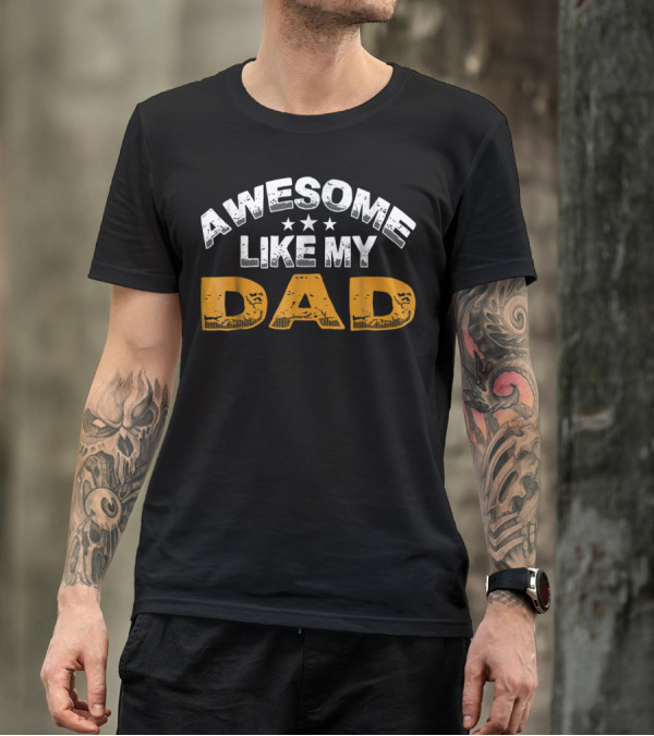 Awesome Like My Dad Daughter14 Stars T-Shirt