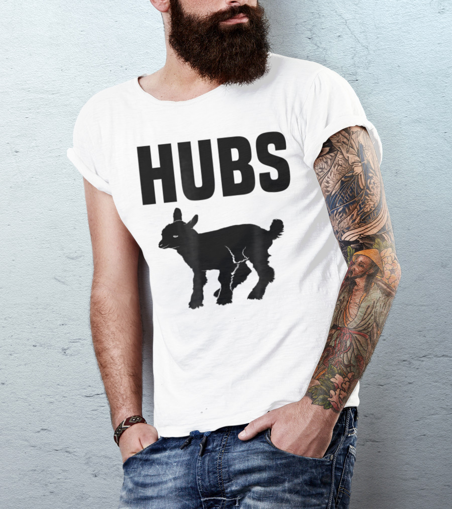 Hubs Baby Goat For Husband Wife Dad T-Shirt