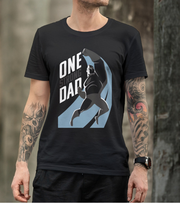 Disney Pixar Incredibles 2 One Strong Dad Iconic Heroic Pose T-Shirt