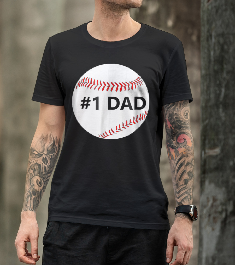 1 Dad Baseball T-Shirt