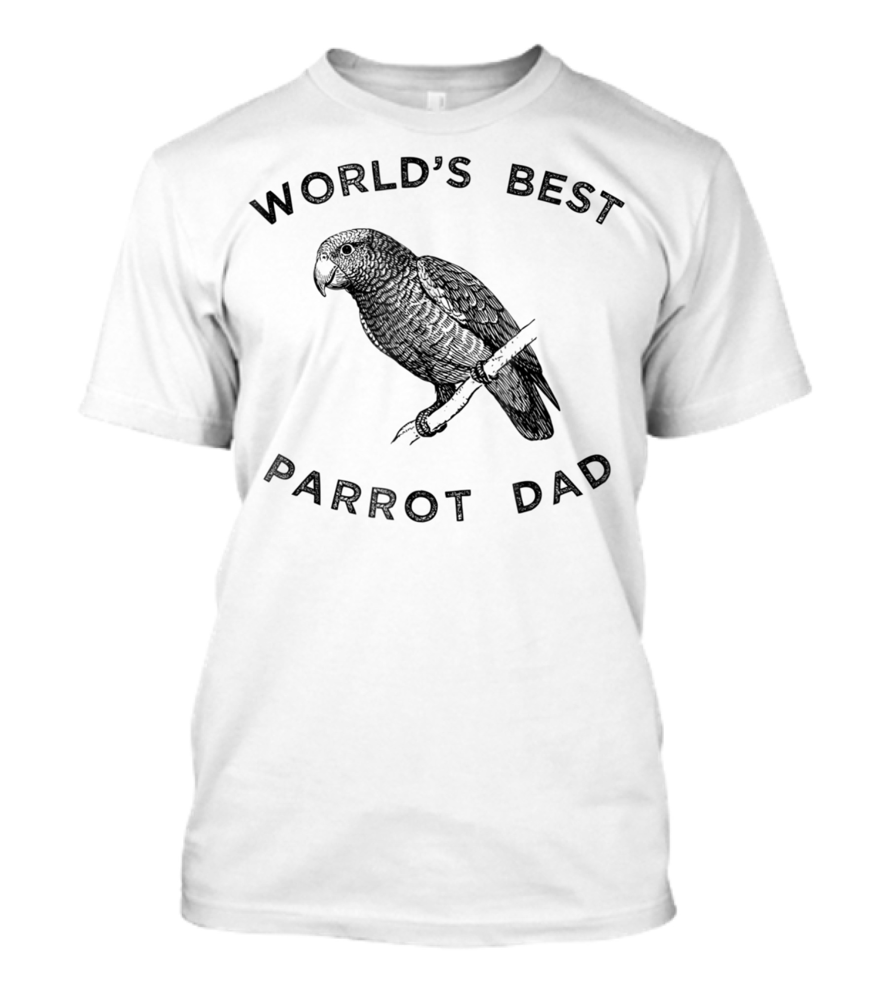World's Best Parrot Dad Cute Parrot Apparel82 T-Shirt