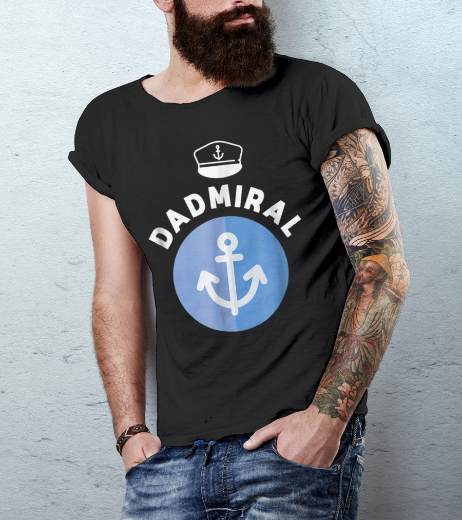 Dadmire Ship Sailor Anchor Papa75 T-Shirt