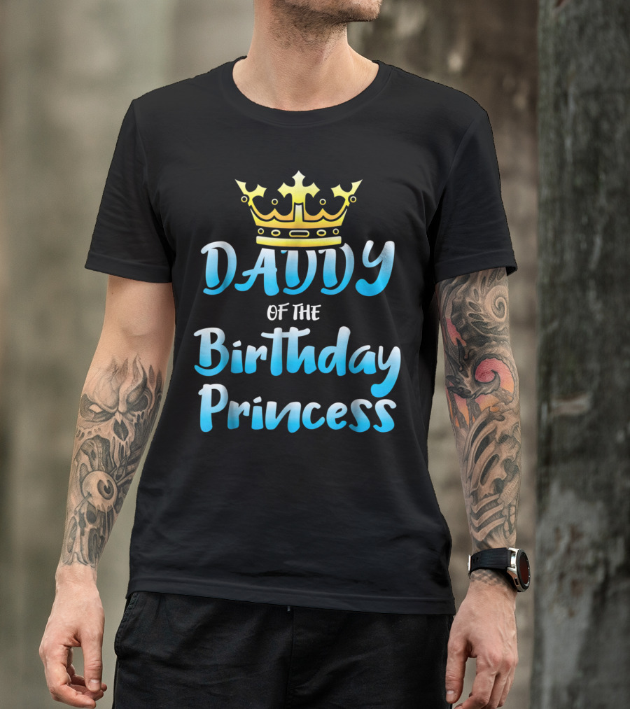Daddy Of The Birthday Princess Crown T-Shirt