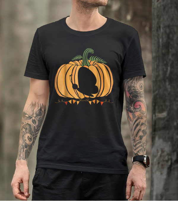 Cool Butterfly And Pumpkin Halloween For Kid Dad Mom T-Shirt