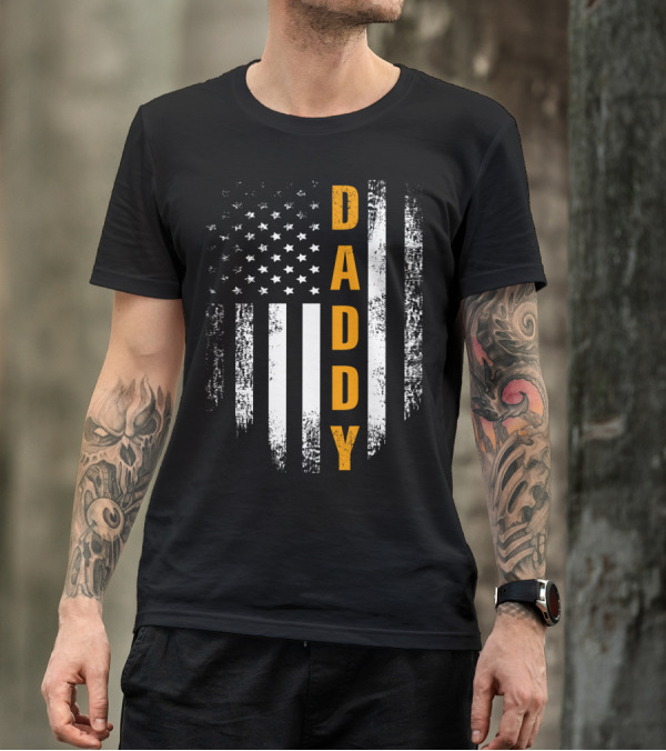 Proud American Daddy Flag T-Shirt