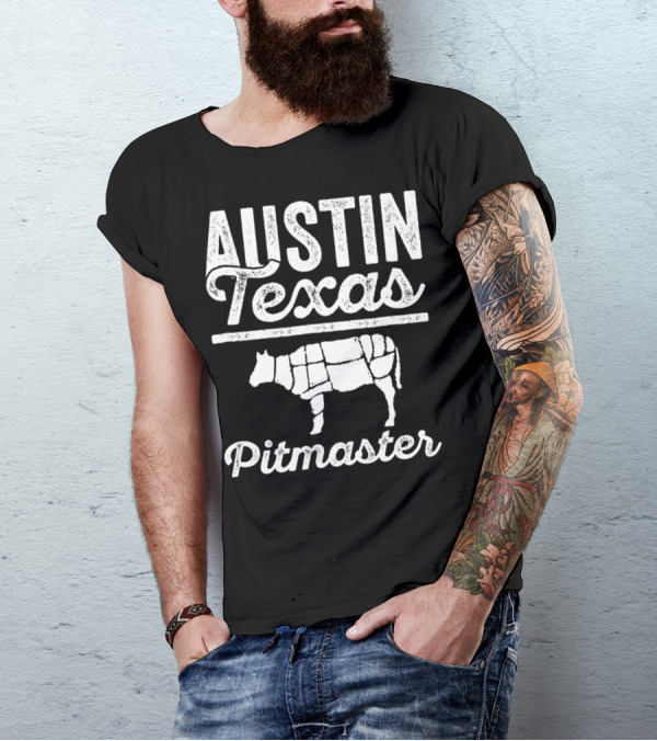 Austin Texas Pitmaster BBQ Dad For 82 T-Shirt