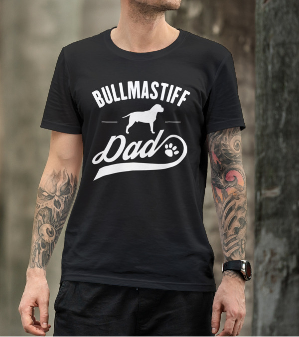 Bullmastiff Dog Dad Owner Lover T-Shirt