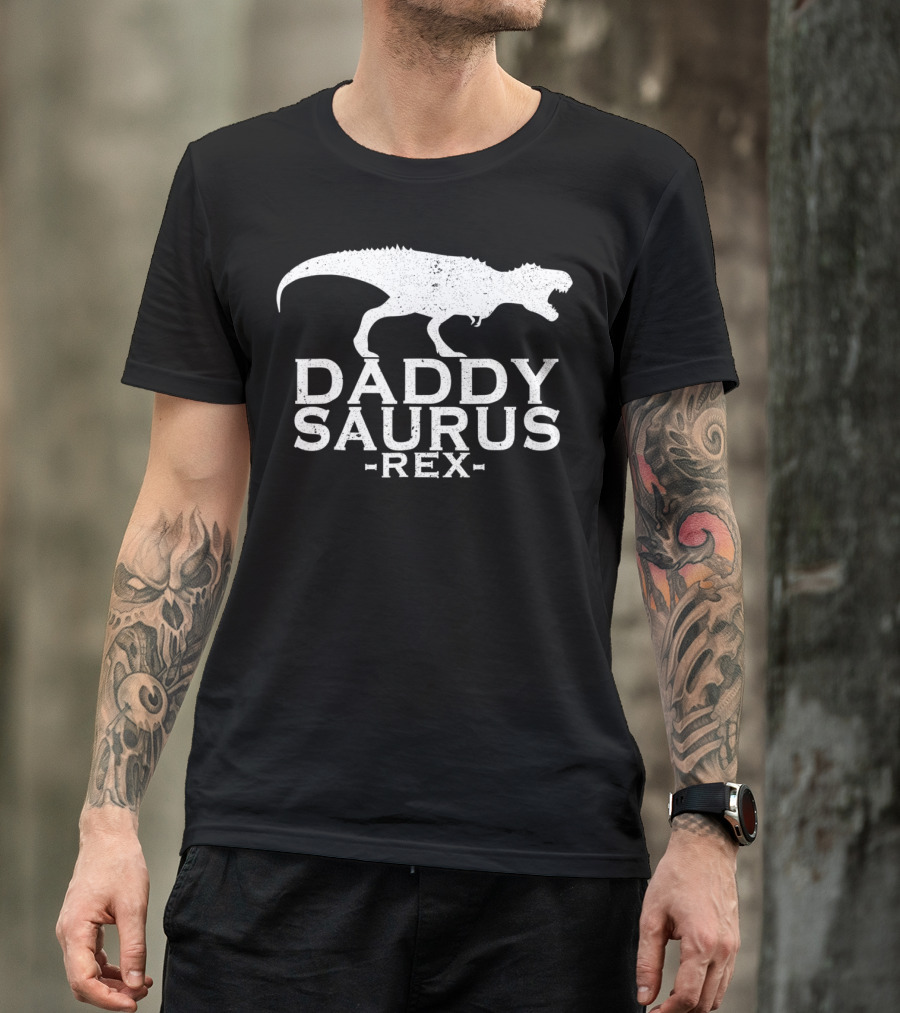 Daddysaurus Rex Dinosaur Family Matching T96 T-Rex T-Shirt