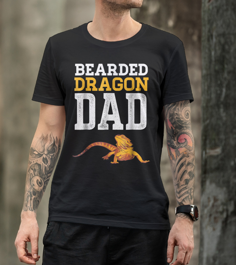 Bearded Dragon Dad Bearded Dragon Reptile Companion T-Shirt