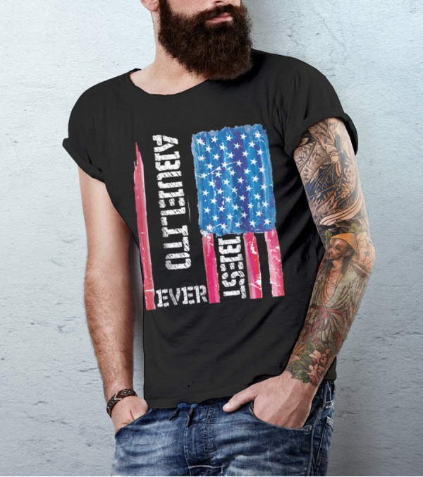 Best Abuelito Ever Distressed American Flag T-Shirt