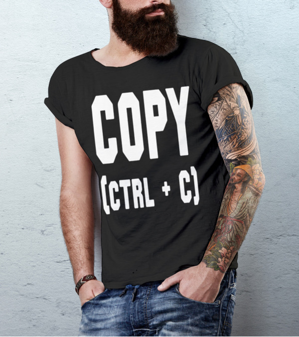 Best Funny Birthday Dad Papa From Sons Copy Ctrl + C 76 T-Shirt