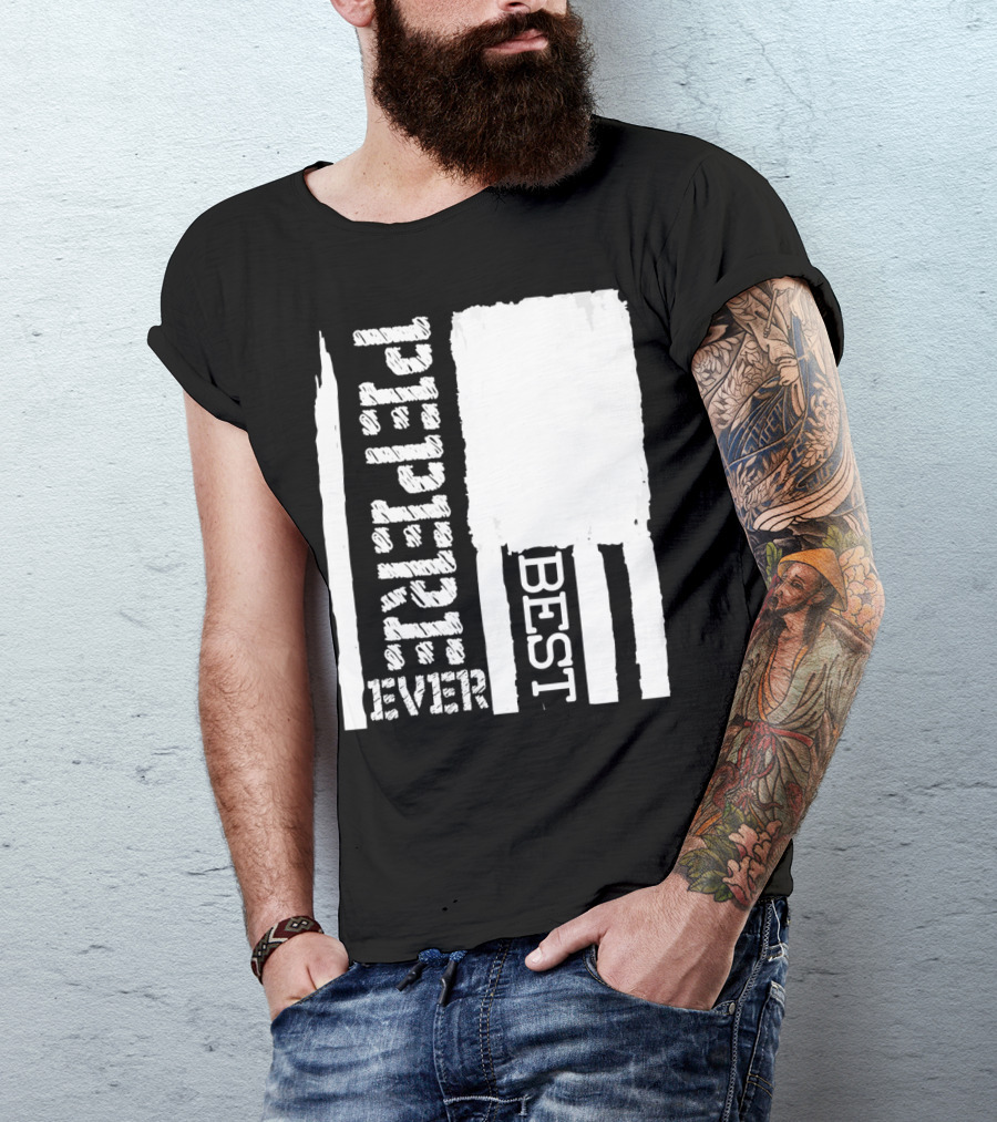 Best Pepere Ever Distressed Flag T-Shirt