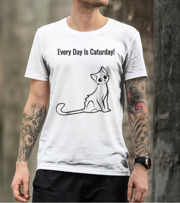 Every Day Is Caturday Cat Lover Cat Mom Dad T-Shirt