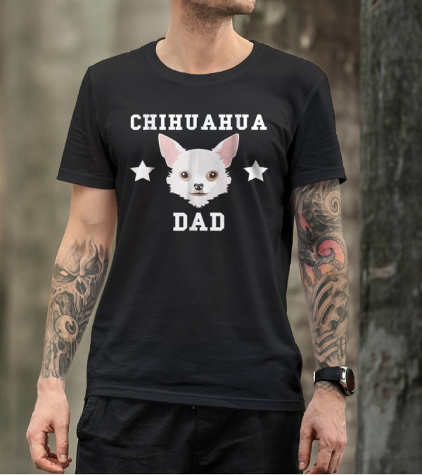 Chihuahua Dad Dog Owner Stars Womens Premium T-Shirt