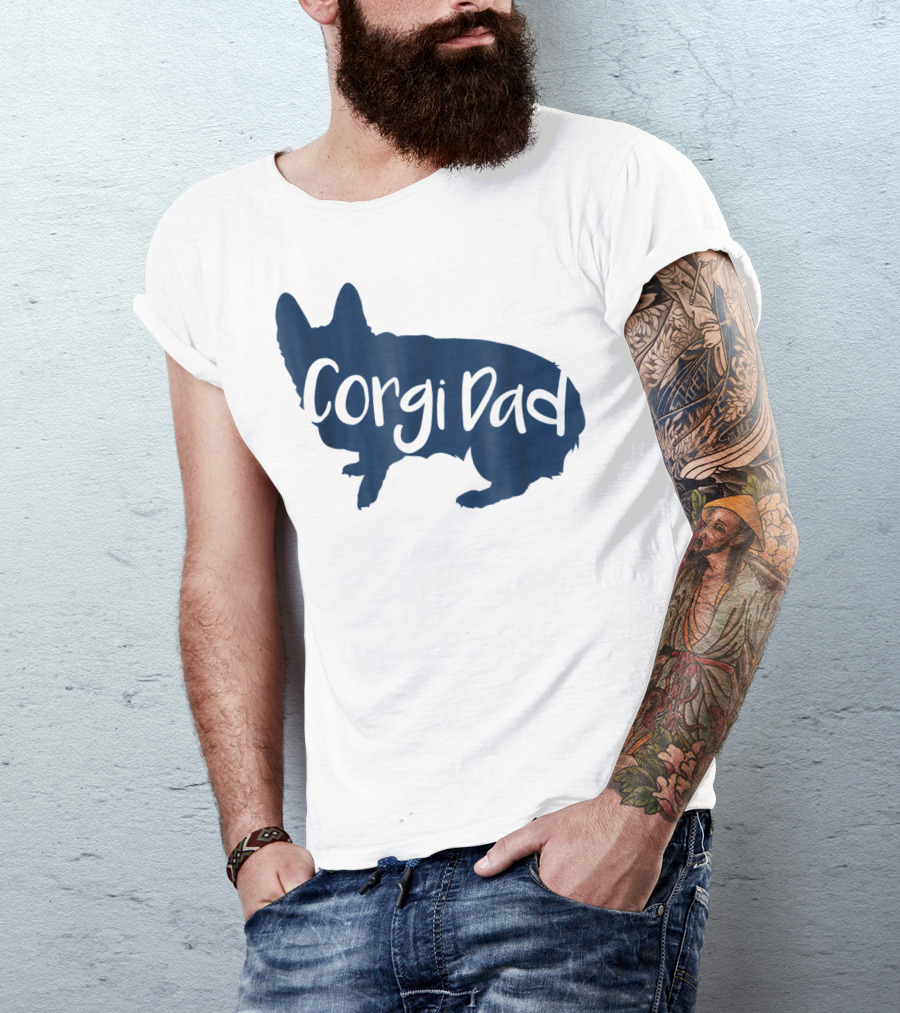 Corgi Dad CorgiLover Dog T-Shirt