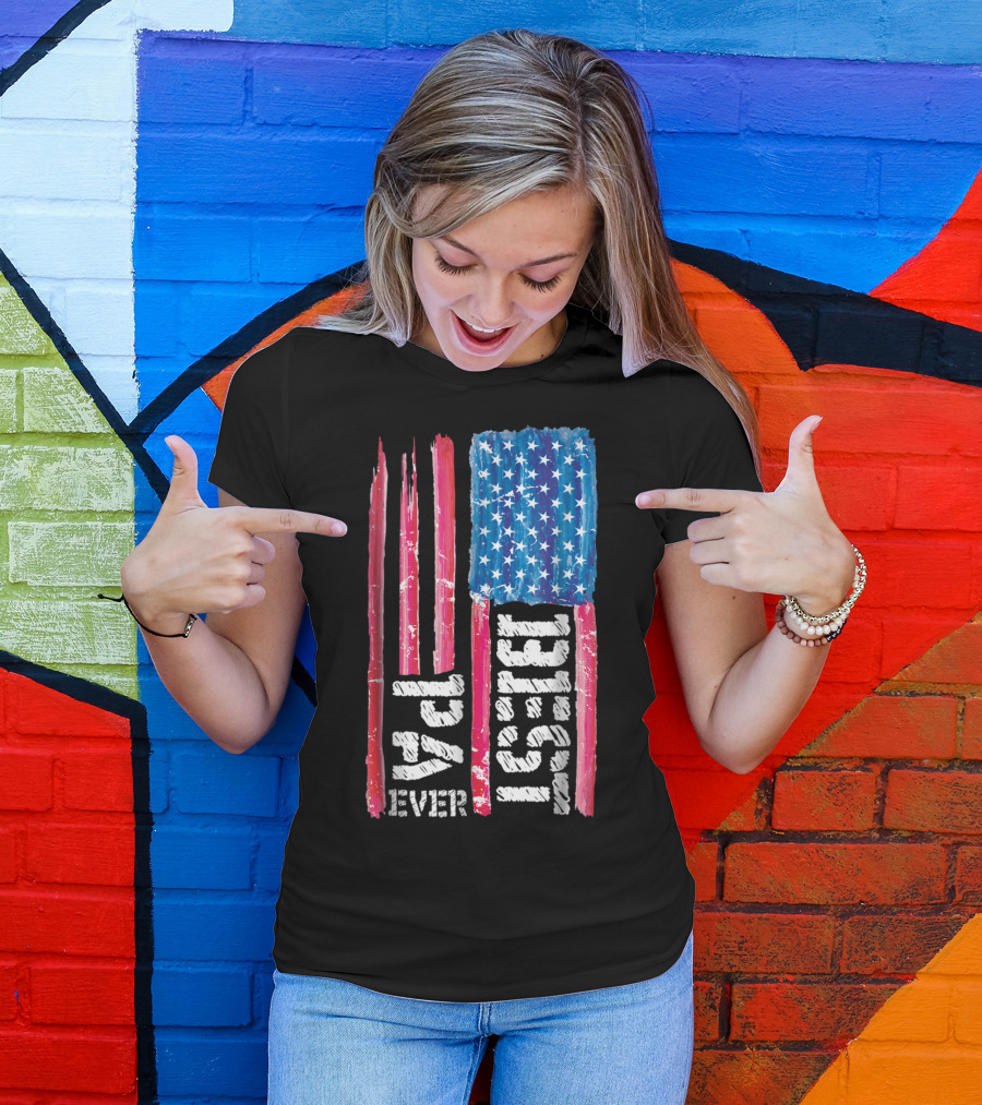 Best Pa Ever Distressed American Flag 93 T-Shirt