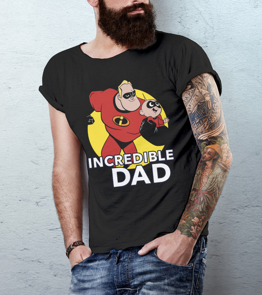 Disney Pixar Incredibles 2 Incredible Dad Jack Jack And Dad T-Shirt