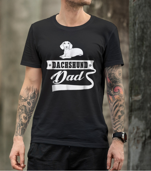 Dachshund Dad Dog Mens Animal Dogs Dachshund Dad T-Shirt