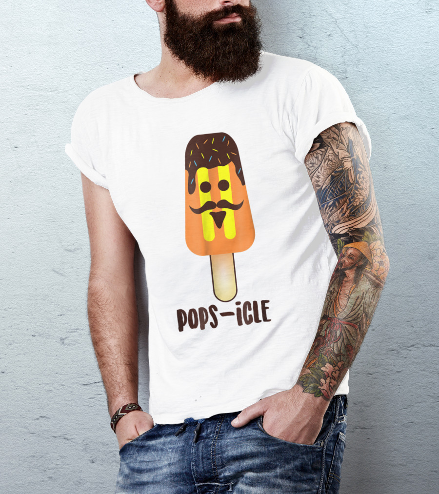Dad Day Pops-icle Ice Pop Dy Papa54 T-Shirt