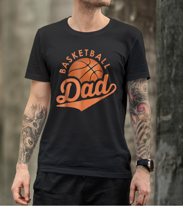 Basketball Dad Funny Father Bball Men46 Sports T-Shirt