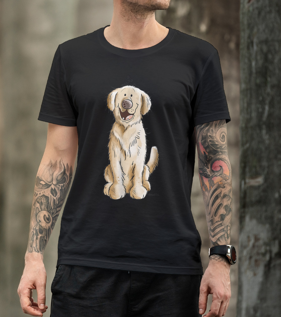 Golden Retriever I Dog Mom Dad Cool T-Shirt