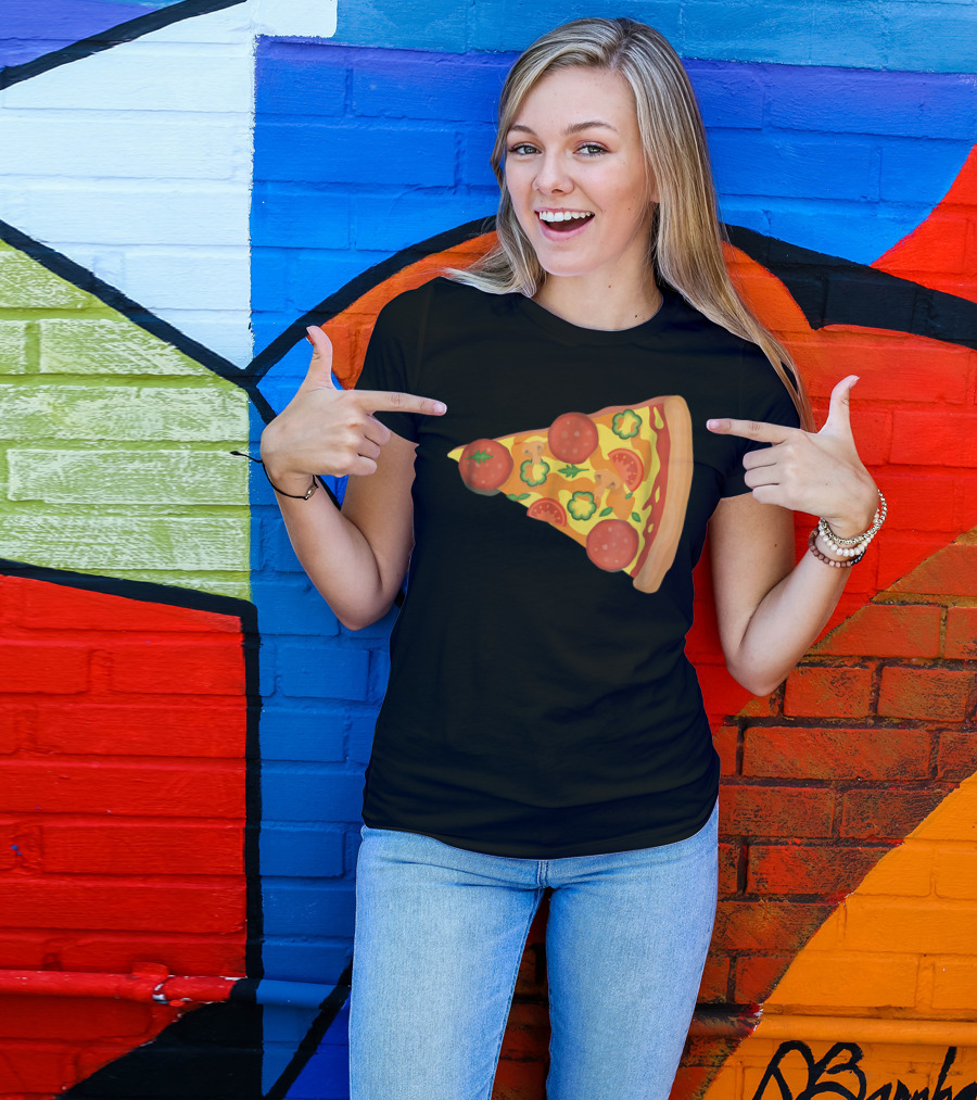 Dad Son Pizza Piece Funny Matching Family 73 Pepperoni Slice T-Shirt