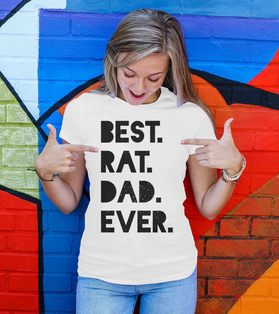 Best Rat Dad Ever Mens Funny Pet Dad Gift T-Shirt