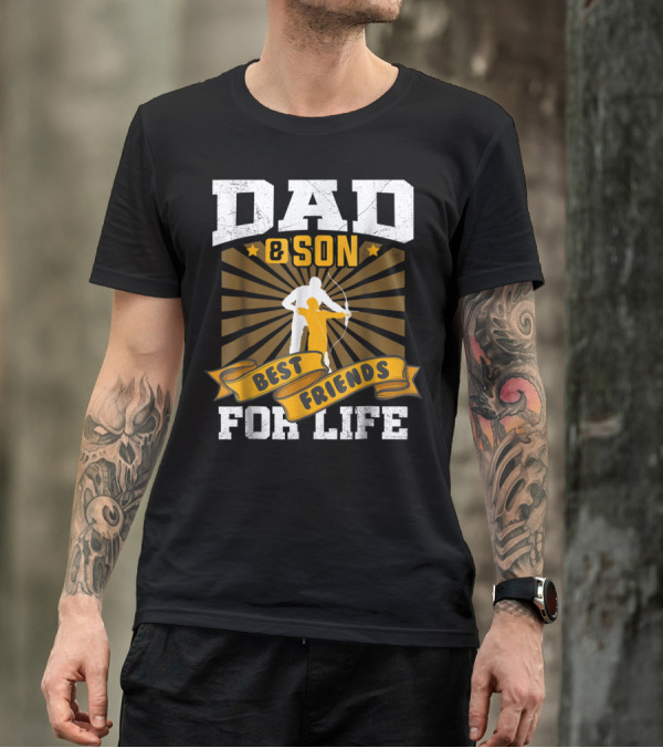 Dad Son Best Friends Archer Life T-Shirt