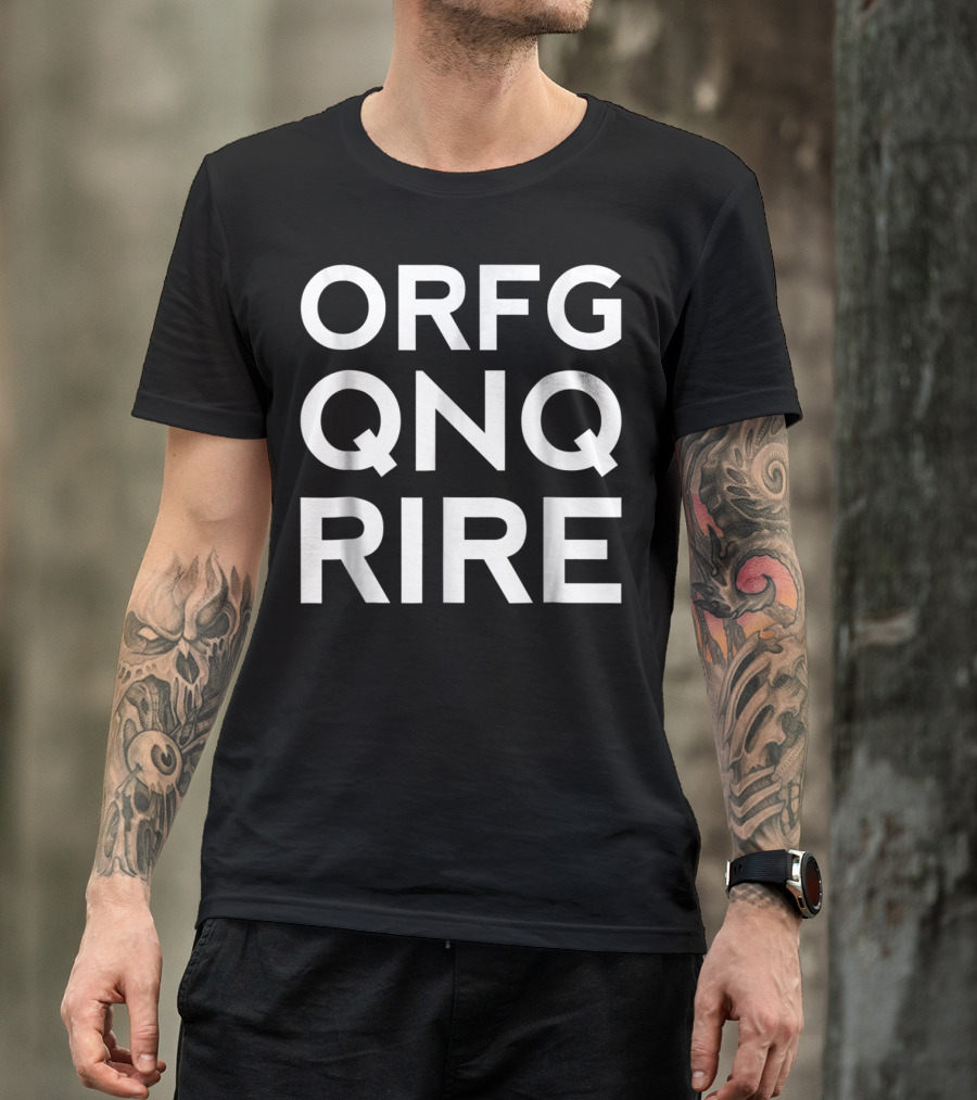 ORFG QNQ RIRE ROT13 GeekNerd Dads White Text65 T-Shirt