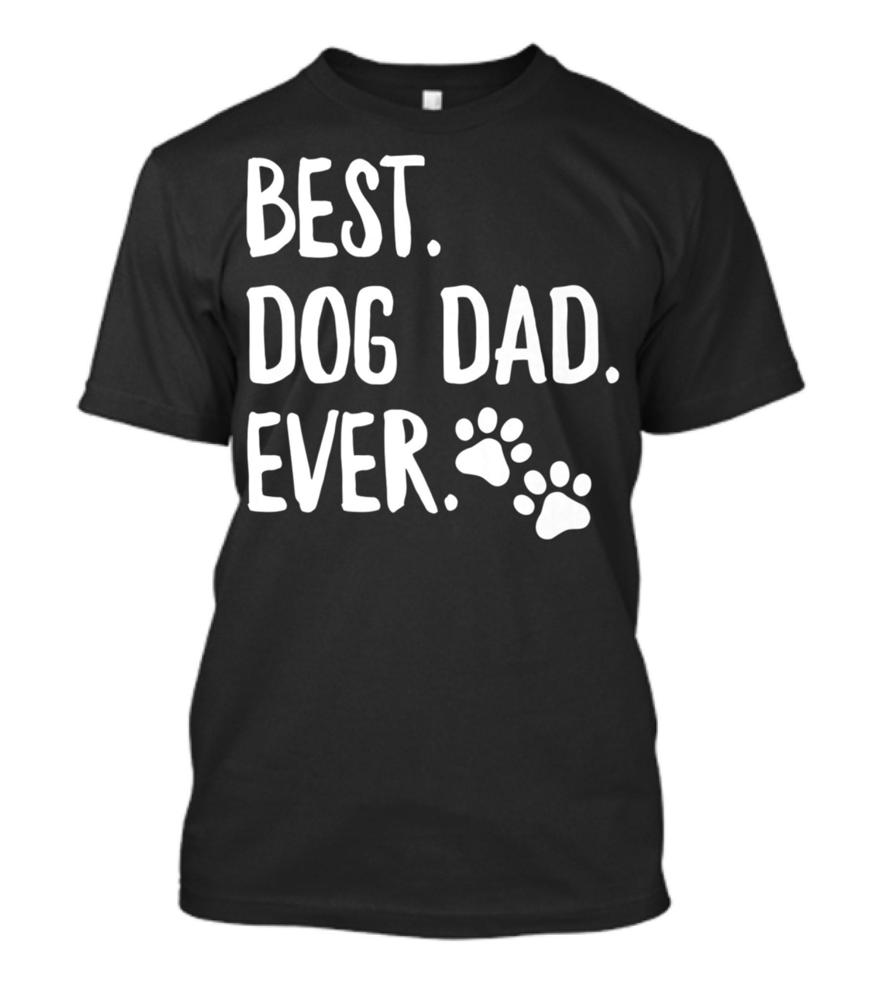 Best Dog Dad Ever Fun Daddy Doodle Premium Dark85 Paws T-Shirt