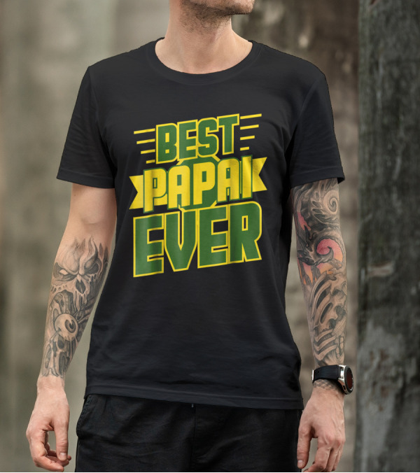 Best Papai Ever Awesome Brazilian Dad Brazil T-Shirt