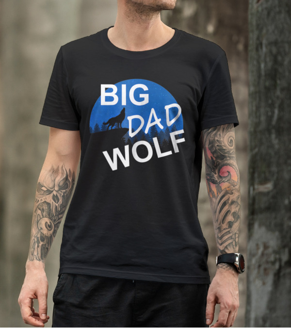 Big Dad Wolf Howling At The Moon 69 T-Shirt