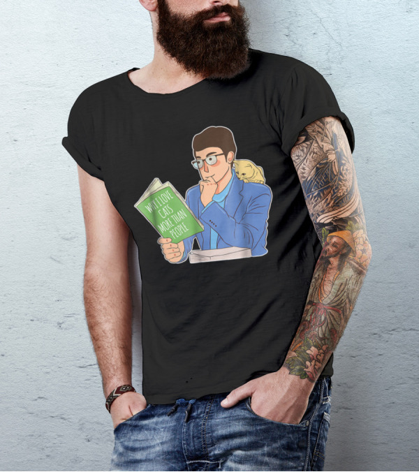 Why I Love Cats More Than People Cat Dad Mens15 T-Shirt