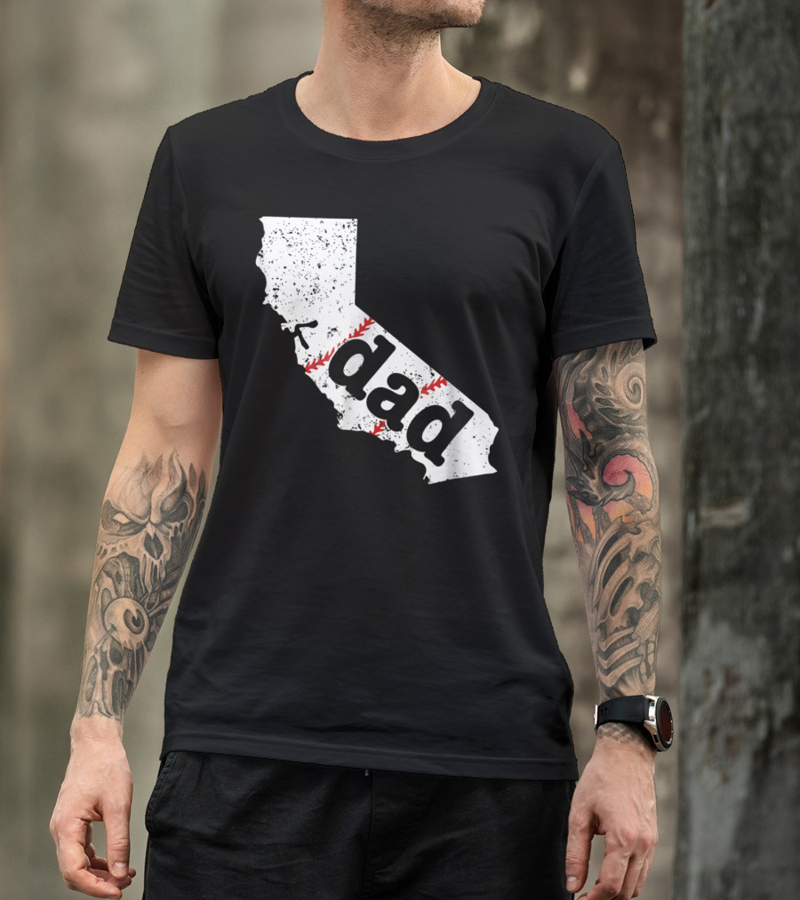 California Dad Baseball Softball Best T-Shirt
