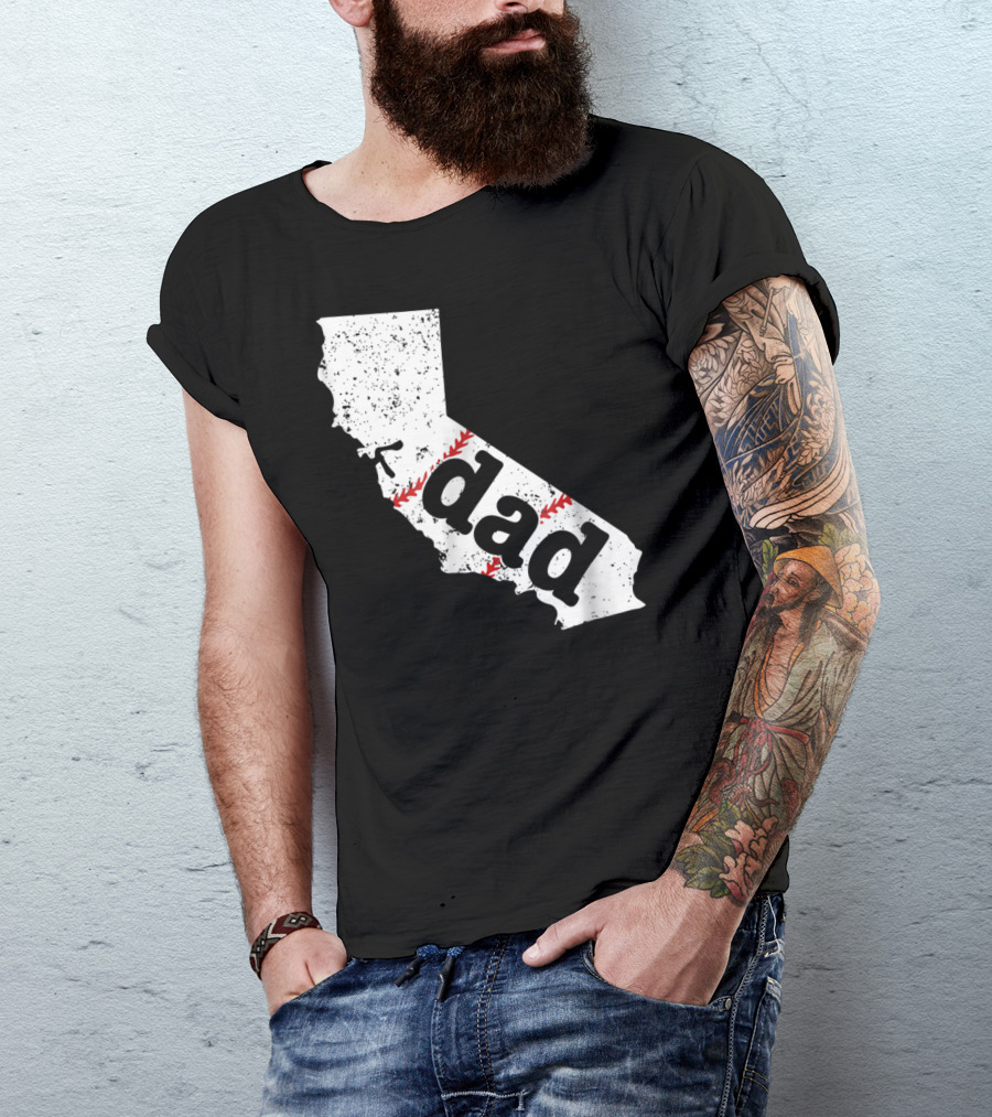 California Dad Baseball Softball Best T-Shirt
