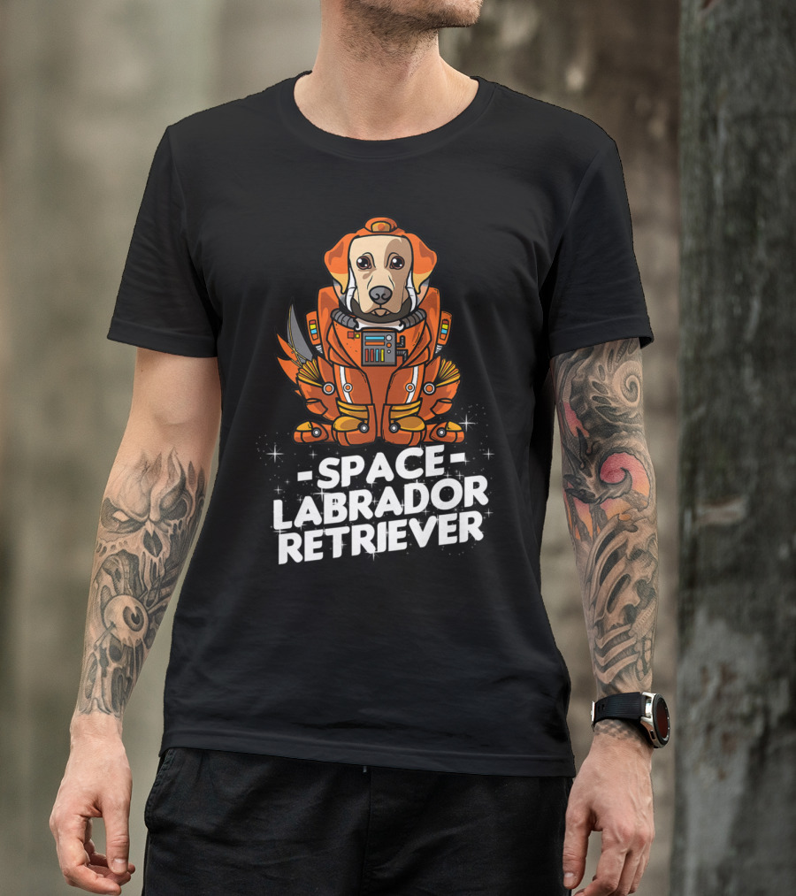 Space Labrador Retriever Space Suit Dog T-Shirt