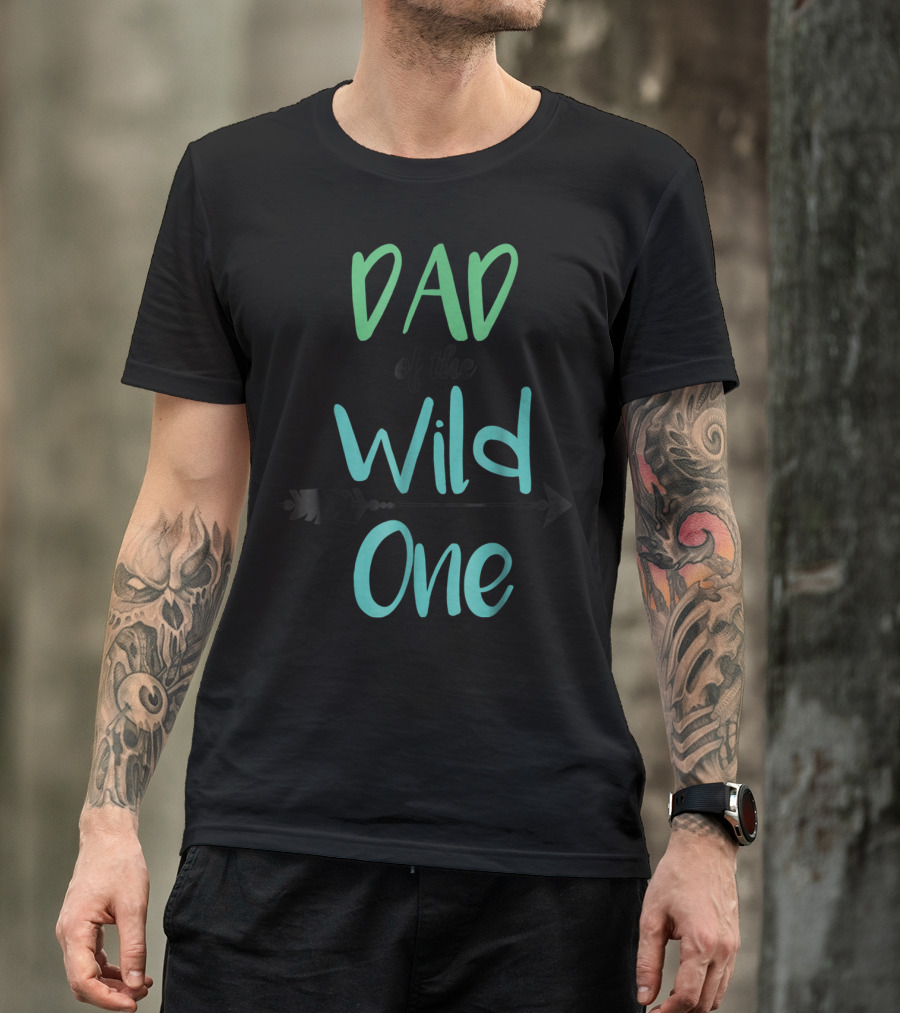 Dad Of The Wild One Arrow Matching Family Boho Birthday T-Shirt