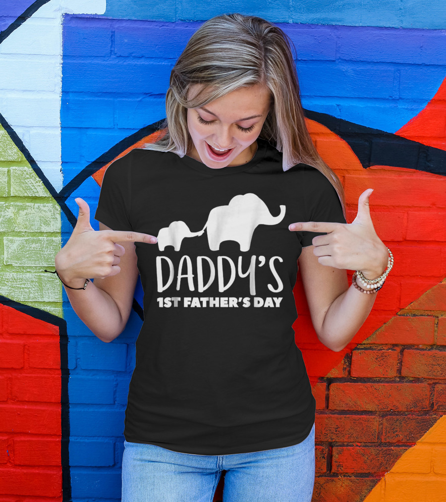 Daddy's 1st Father's Day Elephant87 T-Shirt