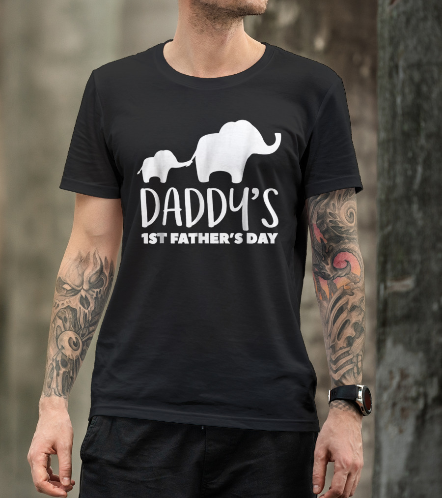 Daddy's 1st Father's Day Elephant87 T-Shirt