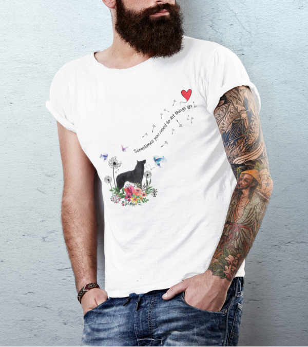Belgian Sheepdog Kids80 Sometimes You Need To Let Things Go T-Shirt