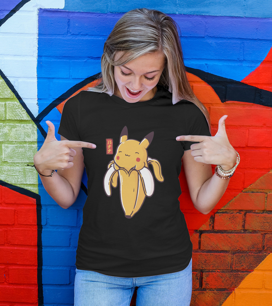 Bananachu Cute Pikachu Banana Fusion T-Shirt